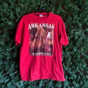 1990 Vintage Arkansas Razorbacks Jerzees tshirt